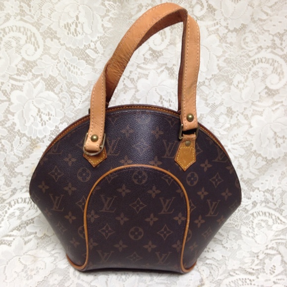 Louis Vuitton Brown Mono, Ellipse, Boxy Hand Bag - Picture 4 of 7